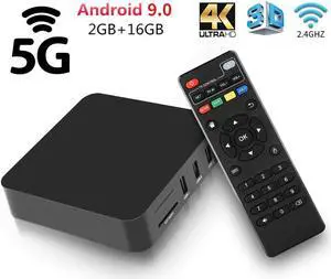 9.0 TV Box Rockchip RK3228A Quad Core 2GB 16GB 2.4G/5GHz WiFi 5G 4K Media Player Smart TV Box Set top Box