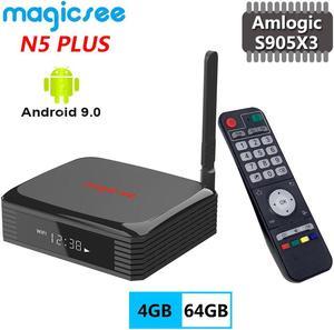 N5 PLUS Amlogic S905X3 4GB RAM 64GB ROM Smart Android 9.0 TV Box support 2.5 inch SSD HDD up to 4TB 4K HD Media Player