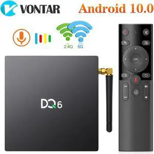 BOX Android 10 Box DQ6 4GB RAM 64GB Rockchip RK3318 USB3.0 1080P H.265 4K 60fps Google Player Store Youtube Set Top Box