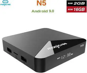 N5 Android 9.0 TV BOX  Amlogic S905X Quad-core 4K Resolution 2GB RAM 16GB ROM 2.4G 5G WiFi  Set Top Box