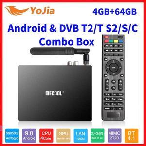 K7 Smart TV Box Android 9.0 DVB-T2/S2/C Amlogic S905X2 QuadCore 4GB RAM 64GB ROM 4K 2.4/5G Dual WIFI 1000M Set Top Box