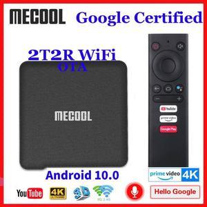 Google Certified Android 10.0 TV Box KM1 Amlogic S905X3 Android 10 ATV 2T2R WiFi Smart Androidtv Media Player Prime Video