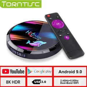 H96 Max X3 Smart TV Box Amlogic S905X3 Android 9.0 WIFI 1000M Google Play 8K HRD 4G 128GB 4k Media Player  Youtube