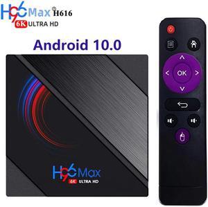 2020 H96 MAX H616 Android 10 Smart TV Box Allwinner H616  Quad Core 2.4G/5G Wifi 4G 64G HDR10 6K 3D Youtube Media Player