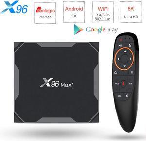 9.0 TV BOX X96 MAX Plus Amlogice S905X3 4GB 64GB 8K 1000M Medie Player 2.4G&5G Dual WIFI Set Top Box TV