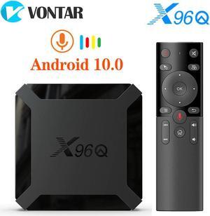 10pcs/lot X96Q TV Box Android 10 2GB 16GB Allwinner H313 Quad Core 4K 60fps 2.4G Wifi  Youtube X96 Android TV Set Top Box