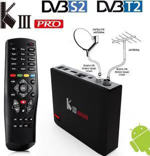 KIII PRO Amlogic S912 Android TV Box 3GB 16GB DVB-S2 DVB-T2 DVB-C Decoder + KI PRO KII PRO TV BOX Amlogic S905D 2G 16G