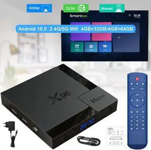 2020 Android 10.0 X96 Mate Smart TV BOX H616 Quad Core Set top box 4GB ram 32g/64g 2.4G-5GWifi Bluetooth 5.0 4K HD Media Player