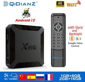 android 10.0  smart TV Box allwinner h313 quad core 2gb 16gb 4k 3d netflix android 10  x96 q mini set top box media player