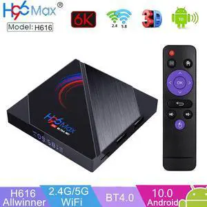 MAX H616 Smart TV Box Android10.0 4GB 32GB 64GB Media Player 4K Google Voice Remote 3D BT4.2 TV BOX 2GB 16GB Set top Box