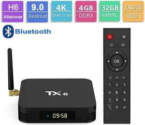 Android 9.0 Smart TV BOX Allwinner H6 Quad Core support 2.4G&5G Wireless WIFI 4G 32G Set Top Box Media player MINI