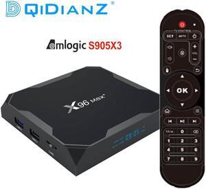 Z X96Max PLUS TV BOX Android 9.0 Amlogic S905X3 Quad Core 4GB 32GB 2.4G&5GHz Wifi BT4.1 4K Set top box X96 Max X2