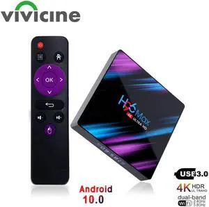 MAX Smart TV Box Android 10.0 4G 64GB Quad Core Wireless IPTV Box 4K USB Netflix Youtube Android 10 Set Top Box Media Player