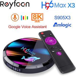 9.0 TV Box H96 MAX X3 4GB 128GB 64GB 32GB Amlogic S905X3 Support 5G Wifi 1080p 4K 60fps Google Player Youtube 8K H96MAX