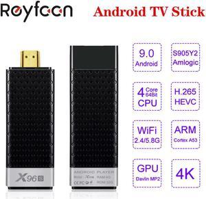 Stick Android 9.0 X96S 4GB 32GB Amlogic S905Y2 Quad Core 4K 2.4G 5G Dual Wifi Bluetooth 4.2 1080P Stick  X96 Android Box