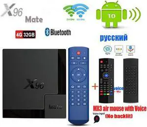 Mate android 10 Smart TV Box Allwinner H616 4G 64G/32G 2.4G&5G Wifi 4K G00gle optional voice air mouse 100m lan ir remote