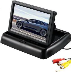 Monitor 4.3" Display For Rear View Camera Foldable Color TFT LCD Display Video PAL/NTSC Auto Parking Rearview Backup