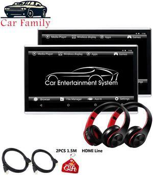 2PCS 11.6 Inch Android 9.0 Car Headrest Monitor 1920*1080 HD 1080P Touch Screen WIFI/Bluetooth/USB/SD//FM MP5 Video Player