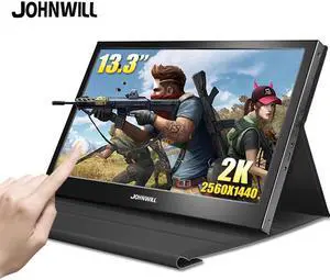 13.3 Portab Monitor 2K TouchScreen LCD Raspberry Pi 1080p IPS Portable USB Gaming Monitor Computer for PS4 Xbox360 with Case