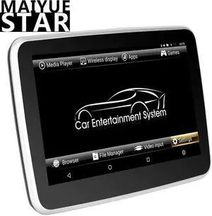 10.1 inch Android 9.0 2G+16G car headrest display 4K HD 1920 * 1080P IPS video touch screen WIFI//AV/USB/SD/FM/Bluetoot