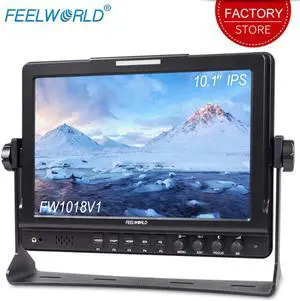 FW1018V1 10.1 inch Camera Field Monitor 4K Full HD 1920x1200 IPS Display  YPbPr Video Audio Input for DSLR Cameras