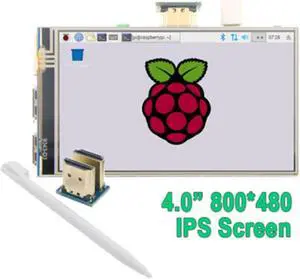 4.0 Inch  IPS LCD Monitor Screen Module Display with GPIO Resistive Touch Panel Audio Output for Raspberry Pi 4