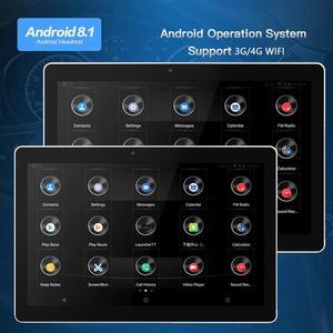 10.1" Android 8.0 Car Headrest 4G WiFi Monitor RAM 2GB with HD IPS Touch Screen Bluetooth Built-in Speaker FM MP5 Video Player