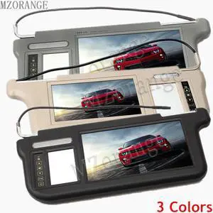 in the car sun visor car monitor 9 inch 3 Colors Touch Car Sun visor Monitor Dual video DVD/ Media Screen Remote Control
