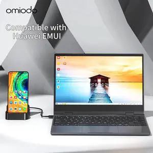 13.3 inch phone book portable monitor 1080p HD with Type-C USB  for expand switch mobile PC connecting with Huawei phones