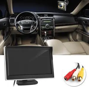 5 Inch Car Rear View Monitor Digital Color TFT LCD HD Screen car rearview VCD DVD GPS Camera Auto Parking Backup Reverse Monitor