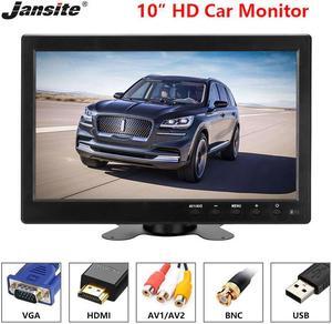 10 inch Car Monitor IPS Display Cameras Reverse Image Flip 2 Channel Input  PAL/NTSC Security Monitor Paking System