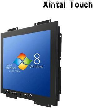 40PCS Metal material 15 industrial lcd open frame resistive touch screen monitor