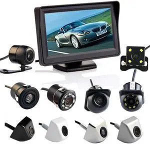 4.3 Inch Auto Parking System HD Car Rearview Mirror Monitor with 170 Degrees Waterproof for rear view camera