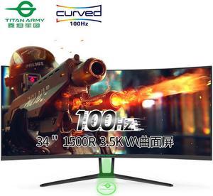 ARMY 34 inch 21:9 screen 3440*1440 wide curve 1500r projector n34sk display 4K monitor 100hz