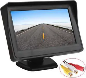 4.3 inch TFT LCD screen Car Monitor Car Reversing Parking Monitor with 2 video input