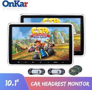 10.1 Inch Headrest DVD Player Portable For Car Digital LCD Screen Headrest DVD Player with Digital Touch Button  USB