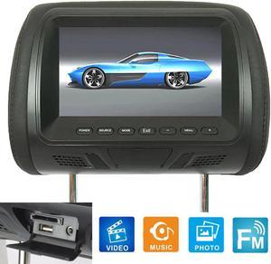 Universal 7 Inch Car Headrest Monitor Rear Seat Entertainment Player Car Accessories  for navigation DVD ABS + Faux Leather