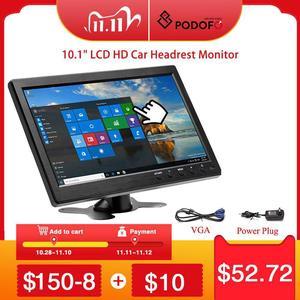 10.1" LCD HD Car Headrest Monitor /VGA/AV/USB/SD TV&PC 2 Channel Video Input Security Monitor DVD player With Speaker
