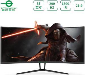 Haijing Cool 35 Inch Monitor 180HZ Wide Display 21:9 4K 144HZ WQHD Desktop  LED Gamer