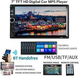 2 din Car Multimedia Player GPS Navigation with Map 7 inch HD Touch Screen Bluetooth Radio MP3 MP5  7018G Radios(Europe)