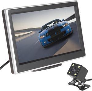5 Inch 480 x 272 Pixel TFT LCD Color Car Rear View Monitor with 420 TV Lines 170 Degrees Lens Night Vision Camera For Car Vehicl