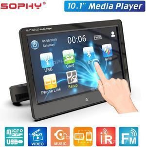 10.1 Inch Touch Screen Auto Car Headrest Monitor Seat Back MP5 Video Player USB/TF/IR/FM/Bluetooth/Speakers SH1028-MP5