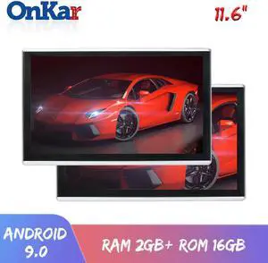 Android 9.0 headrest monitor with 11.6 inch IPS touch screen 1920*1080 1080P support mirror link wifi FM radio SD