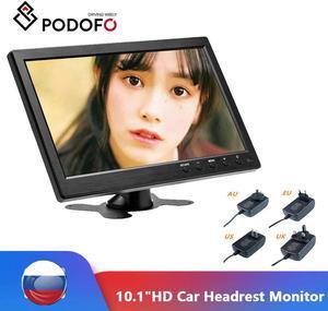 10.1" LCD HD Monitor Mini TV & Computer Display Color Screen 2 Channel Video Input Security Monitor With Speaker  AV