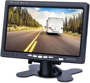 7 inch desktop Car Reverse Backup Rearview LCD monitor 2 AV Input Screen return headrest Monitor PC