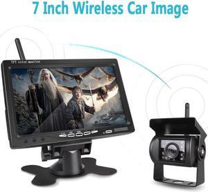7" LCD Wireless Car Monitor HD Display Automotive Reverse Night Version Backup Camera Parking System for Car Rear View Monitors
