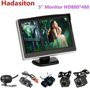 5 inch HD TFT LCD screen Car Monitor Rearview parking Monitor,Wired or Wireless Rearview camera optional