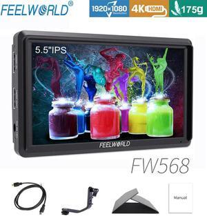 FW568 5.5 Inch IPS 4K On Camera Field Monitor for DSLR  Small Full HD 1920x1080 Video Focus Assist with Tilt Arm