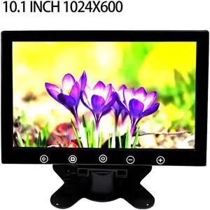 10.1 Inch monitor portatil 1024x600 Desktop Car Reverse Backup Rearview TFT LCD Display AV Video Input TV 7 inch AV Monitor