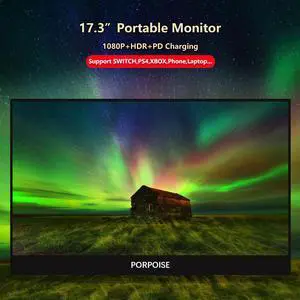 Portable Monitor 15.6 17.3 inch display interface  Type-C for Laptop XBox Switch Mobile Phone PS3 PS4 monitor